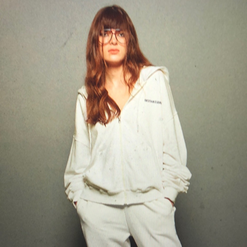 White Oversize Hoodie